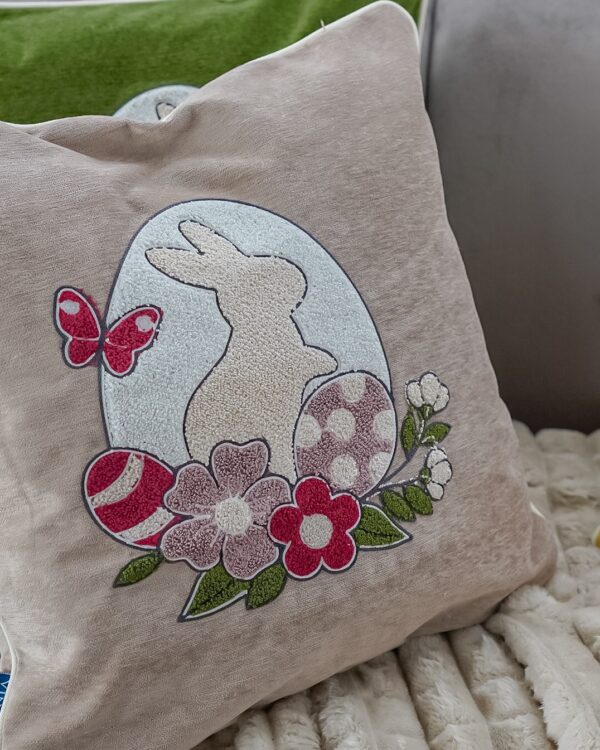 Cuscino Arredo Easter Ciniglia Vingi Con Zip Pasqua