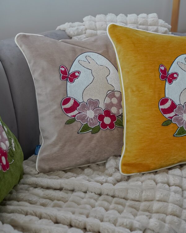 Cuscino Arredo Easter Ciniglia Vingi Con Zip Pasqua