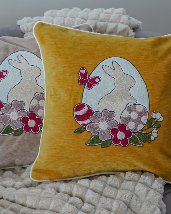 Cuscino Arredo Easter Ciniglia Vingi Con Zip Pasqua