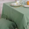 Tovaglia Frill Tinta Unita Con Frill Gigante Preziosa Luxury Home