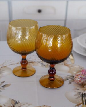 Coppia di Calici da Cocktail in Vetro Hanna Home
