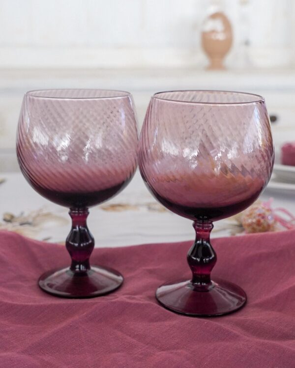 Coppia di Calici da Cocktail in Vetro Hanna Home
