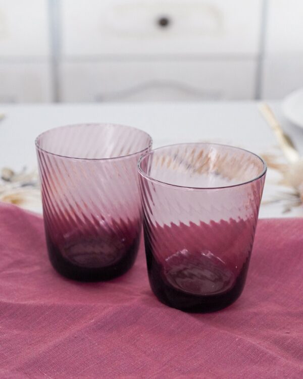 Coppia Bicchieri da Acqua in Vetro Hanna Home