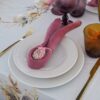 Set da 6 Tovaglioli Saint Tropez In Lino Amaranto Preziosa Luxury Home