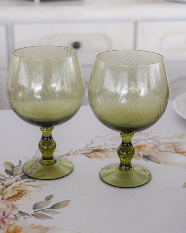 Coppia di Calici da Cocktail in Vetro Hanna Home
