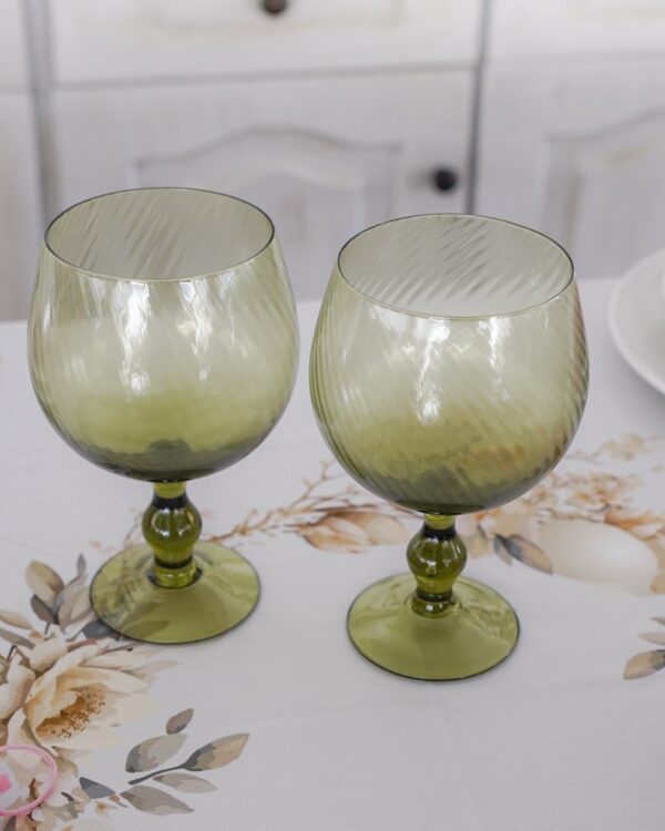 Coppia di Calici da Cocktail in Vetro Hanna Home