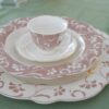 Set da 4 Tazzine da Caffè Lady Con Piattino in Porcellana Preziosa Luxury