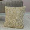 Cuscino Arredo Crema con Applicazioni Dorate Hanna Home Con Zip