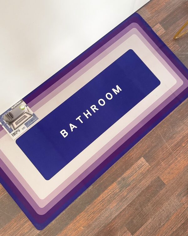 Tappeto Bagno Dry & Clean Retro Antiscivolo e Memory Foam