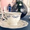 Set 4 Tazzine da Caffè Lord con Piattino in Porcellana Preziosa Luxury
