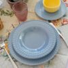 Servizio di Piatti Carta da Zucchero 18 Pezzi Preziosa Home
