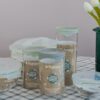 Barattolo Zero Waste In Vetro Trasparente Riciclato e Tappo in Silicone