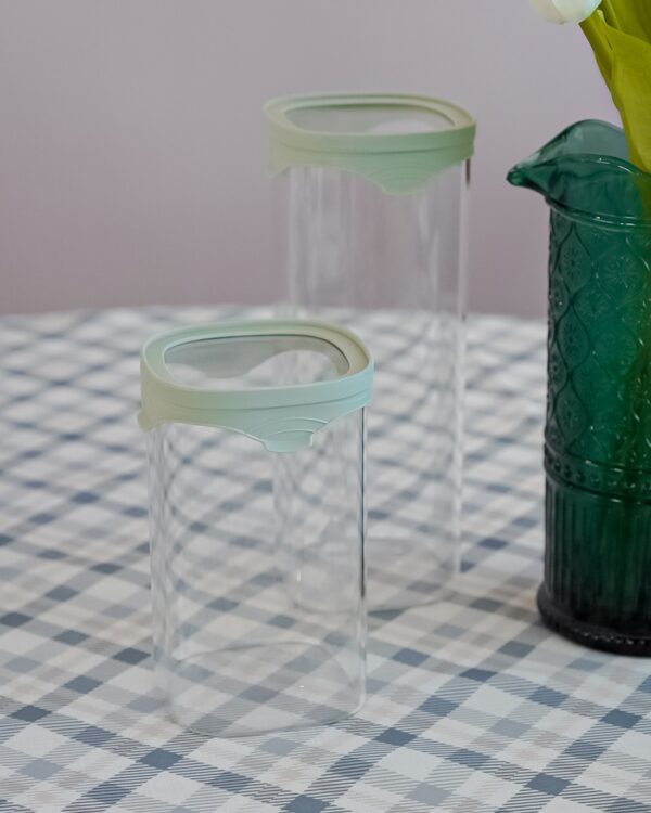 Barattolo Zero Waste In Vetro Trasparente Riciclato e Tappo in Silicone