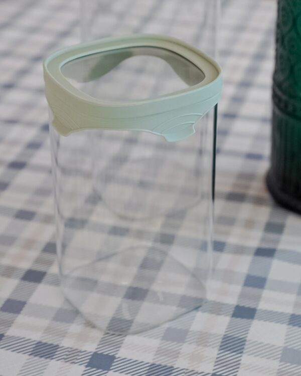 Barattolo Zero Waste In Vetro Trasparente Riciclato e Tappo in Silicone