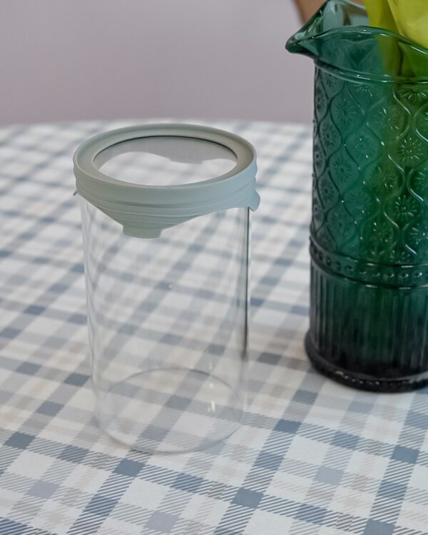 Barattolo Zero Waste In Vetro Trasparente Riciclato e Tappo in Silicone
