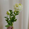 Ranuncolo Artificiale Fiore con Bocciolo Gasper