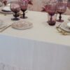 Tovaglia Frill Tinta Unita Con Frill Gigante Preziosa Luxury Home