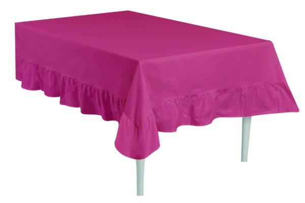 Tovaglia Frill Tinta Unita Con Frill Gigante Preziosa Luxury Home