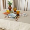 Tovaglia Frill Tinta Unita Con Frill Gigante Preziosa Luxury Home