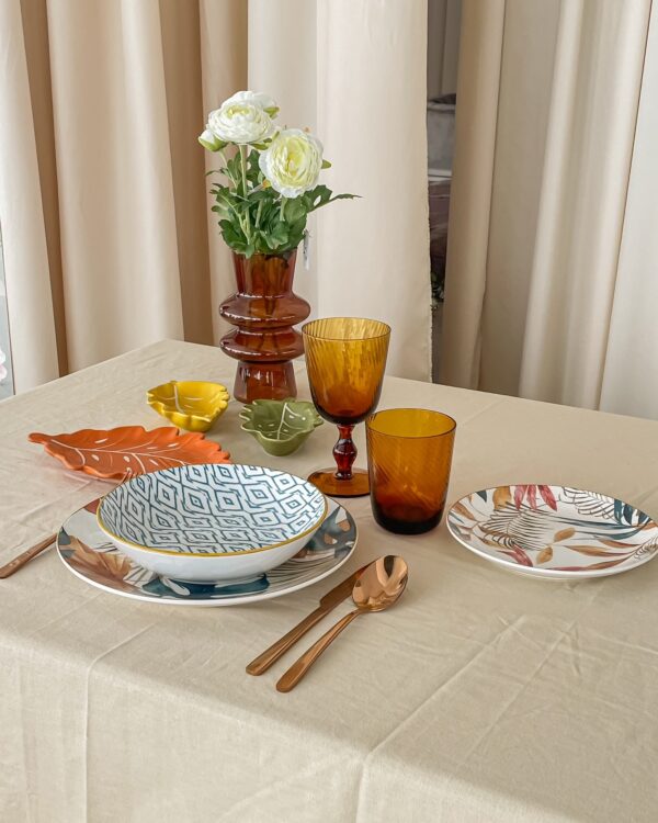 Tovaglia Frill Tinta Unita Con Frill Gigante Preziosa Luxury Home