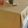 Tovaglia Ikebana Trattamento Idrorepellente Con Balza in Lino