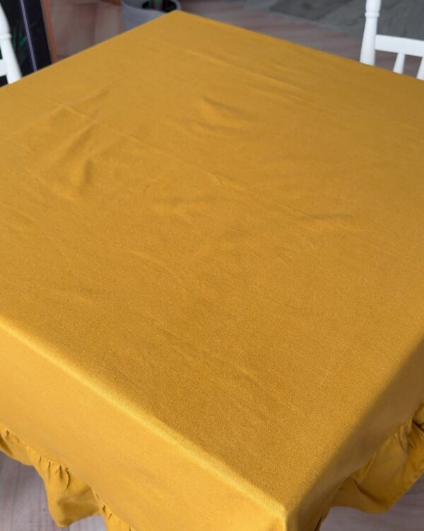Tovaglia Frill Tinta Unita Con Frill Gigante Preziosa Luxury Home