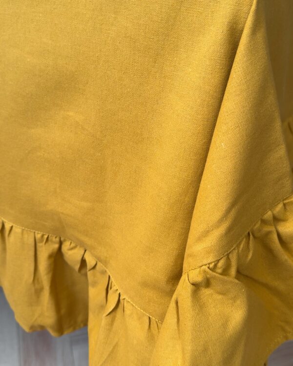 Tovaglia Frill Tinta Unita Con Frill Gigante Preziosa Luxury Home
