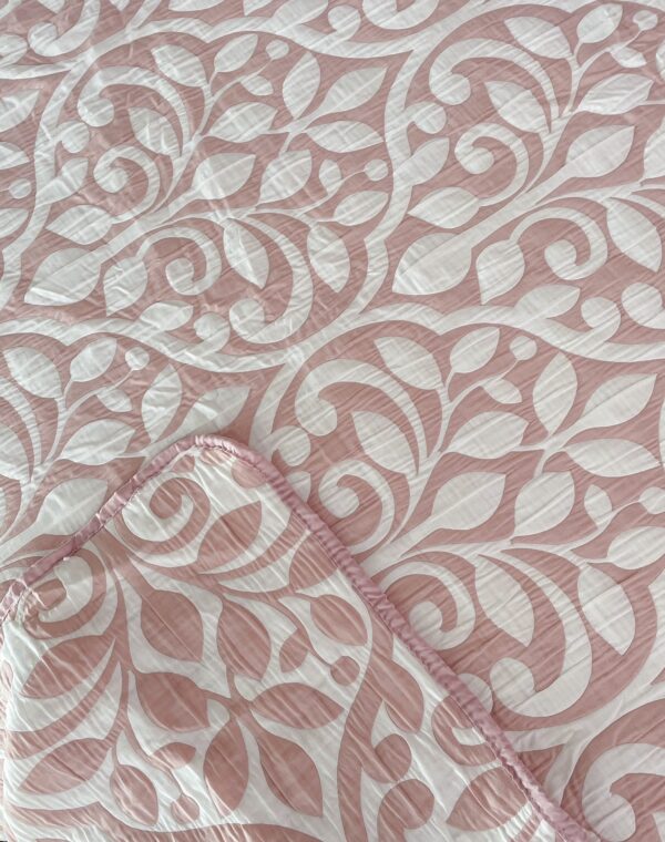 Trapuntino Stile Quilt Blue Bayon Floreale