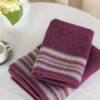 Set 2 Asciugamani Oslo Viso e Ospite Vingi Ricami in Spugna di Cotone 100%