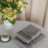 Set 2 Asciugamani Oslo Viso e Ospite Vingi Ricami in Spugna di Cotone 100%