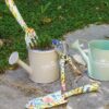 Kit da Giardinaggio In Metallo Decorato Floreale