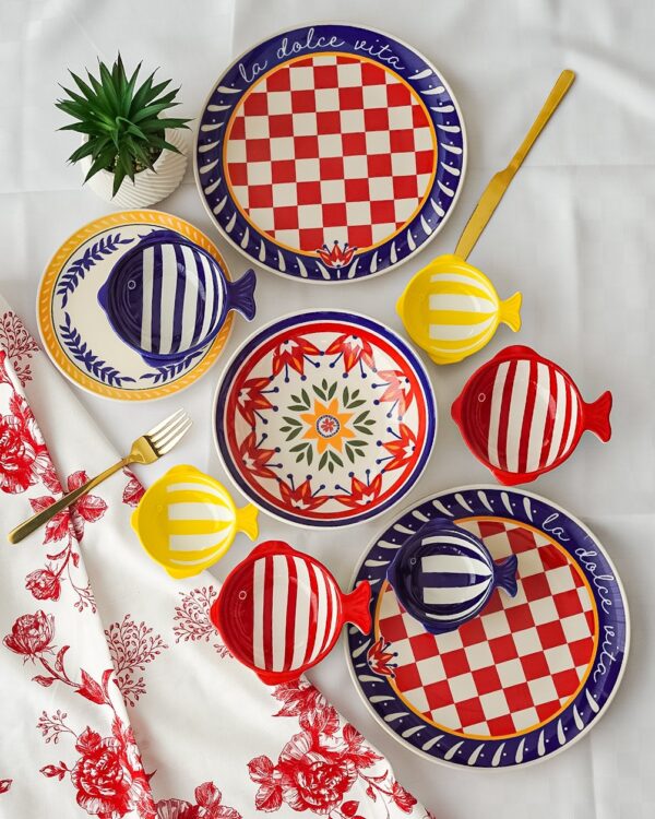 Servizio di Piatti Dolce Vita 18 Pezzi in Stoneware
