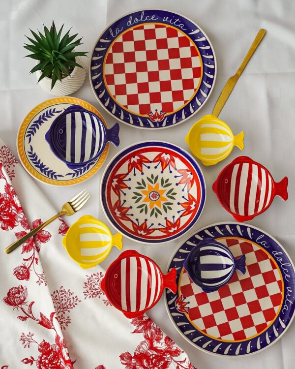 Servizio di Piatti Dolce Vita 18 Pezzi in Stoneware