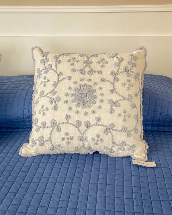 Cuscino Arredo Con Frange Preziosa Luxury 45x45 Cm