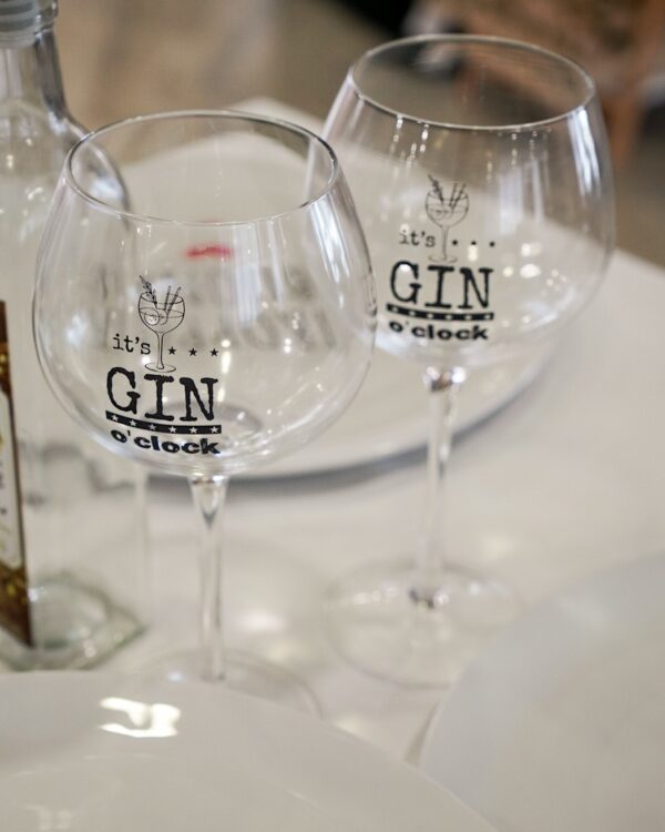 Coppia Calici Gin Tonic Let's Party 580 CC Vetro Trasparente
