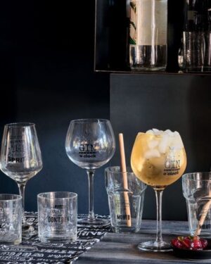 Coppia Calici Gin Tonic Let's Party 580 CC Vetro Trasparente