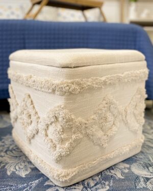 Pouf Contenitore in Tessuto Hippie Ad Trend Stile Boho Chic e Etnico