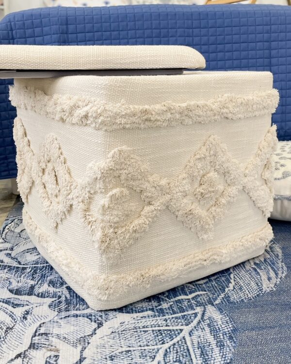 Pouf Contenitore in Tessuto Hippie Ad Trend Stile Boho Chic e Etnico