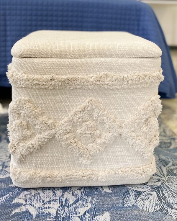Pouf Contenitore in Tessuto Hippie Ad Trend Stile Boho Chic e Etnico