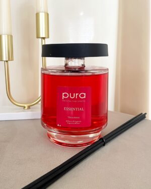 Diffusore Pura Essential Fragranza Vino Rosso 500 ml Contenitore in Vetro