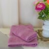 Set Due Asciugamani Diana Viso e Ospite 600 Gr Spugna Idrofila di Cotone