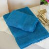 Set Due Asciugamani Diana Viso e Ospite 600 Gr Spugna Idrofila di Cotone