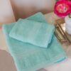 Set Due Asciugamani Diana Viso e Ospite 600 Gr Spugna Idrofila di Cotone