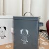 Contenitore Per Crocchette per Animali Food Box in Metallo Con Coperchio e Manici-16173
