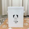 Contenitore Per Crocchette per Animali Food Box in Metallo Con Coperchio e Manici
