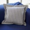 Cuscino Arredo Summer In Tessuto Grezzo Con Zip e Volant