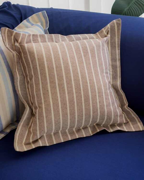 Cuscino Arredo Summer In Tessuto Grezzo Con Zip e Volant-16225