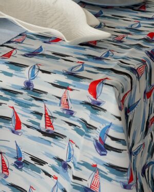 Tovaglia Antimacchia Splash Barchette Idrorepellente 6 12 Posti e Rotonda