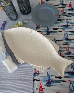 Piatto Vassoio Pesce Per Fritture di Pesce Insalate di Mare o Impiattamento Pesci