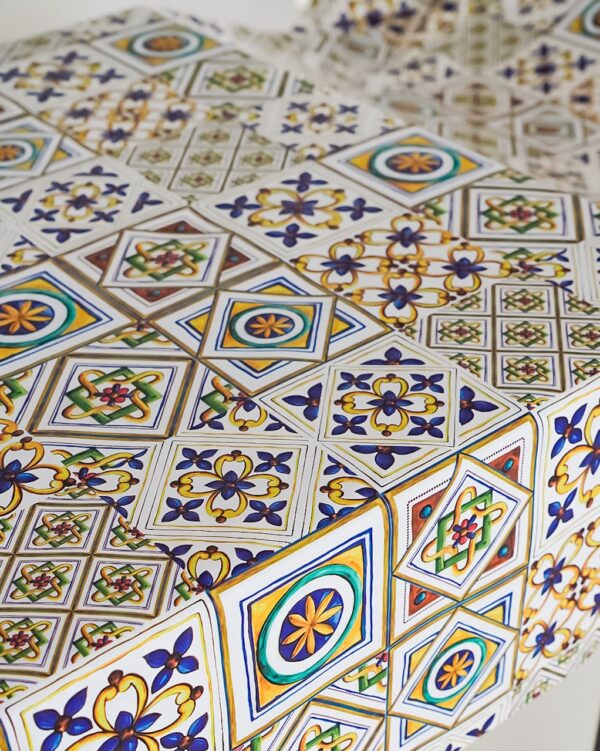 Tovaglia A Metraggio Pamplona Decotex in Pvc Effetto Tessuto Prestige Collection Antimacchia